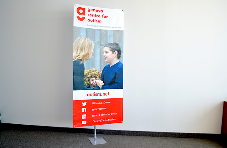 Geneva Centre for Autism Custom Printed Sign by Flagsource Canada